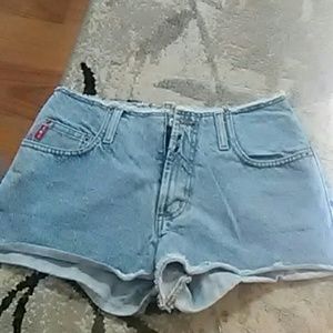 Blue jean shorts